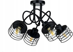 Mennyezeti Lámpa Függő CSillár Loft plafon drót 4