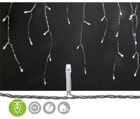 Nedis CLLC360C - LED Kültéri karácsonyi függöny 360xLED/7 funkciós 14m IP44 hideg fehér