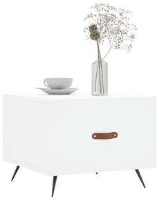 Fehér szerelt fa dohányzóasztal 50 x 50 x 40 cm