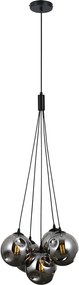 Italux modern függeszték perlos matt fekete grafit itxpnd-54456-5ahbsmg