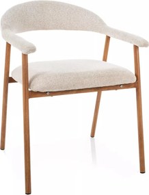 Lagos D Raven étkezőszék világosbézs/tölgy