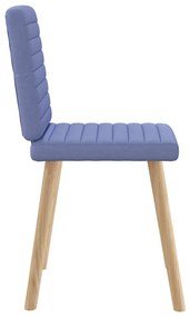 Étkezőszékek 6 db Jeans kék szövet