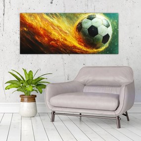 Kép - Focilabda repülés közben (120x50 cm)