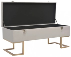 szürke bársonypad tárolórekesszel 105 cm