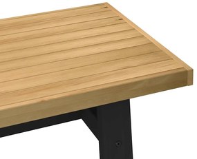 dohányzóasztal NOAIN A alakú lábak 120x60x40cm tömör fa fenyőfa