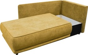 Kihúzható kanapé, mustárszínű, jobbos, LIAMI