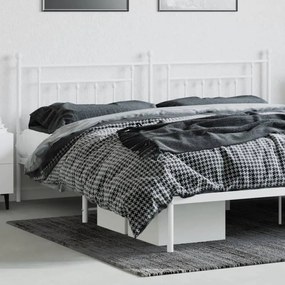 fehér fém fejtámla 200 cm