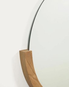 Fali tükör tömörfa kerettel 96x55 cm Rokia – Kave Home