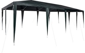 vidaXL Partysátor Zöld 800 x 400 x 266 cm Poliészter és Acél