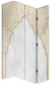 Gario Paraván Keleti mintás, arany színben Méret: 145 x 170 cm, Kivitelezés: Forgó paraván 360°