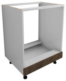 Benita Beépíthető konyhaszekrény Bronz Tölgy-Fehér 60x50x80 cm