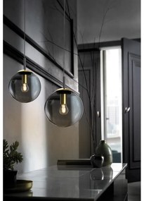 Fekete függőlámpa üveg búrával Dini – Fischer &amp; Honsel