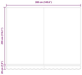 Kézi Behúzható Napellenző Bézs 400x300 cm