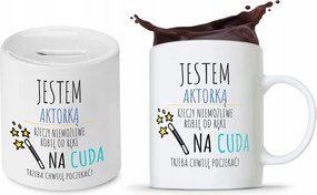 Színész Szett Színésznő Bögre Persely nyomott mintával