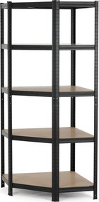 Sarokpolc fém fekete AUR-G2075 BK