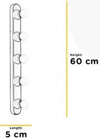 ONLI - Fali lámpa HOLLYWOOD 5xE14/6W/230V króm