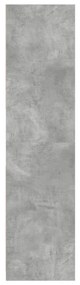 betonszürke szerelt fa ruhásszekrény 80 x 50 x 200 cm