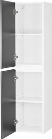 Vario Forte 35 függesztett oldal szekrény fehér-antracit