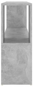 betonszürke szerelt fa könyvszekrény 100 x 24 x 63 cm