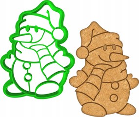 Karácsonyi Forma Mézeskalács lyukasztó Karácsony Hóember 8cm