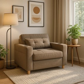 Dönthető fotel bézs, SOLOR