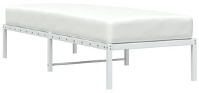 fehér fém ágykeret 80x200 cm