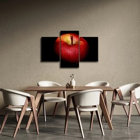 Az alma képe és a fekete háttér (90x60 cm)