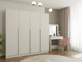 Senso 4D gardróbszekrény, 200x56.5x200 cm, kasmír