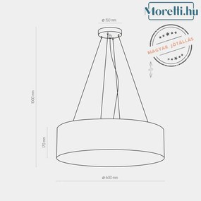 Függeszték Fekete ESTONIA TK LIGHTING 4247