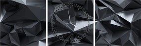Kép - Geometriai absztrakció (órával) (90x30 cm)