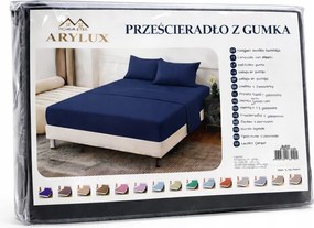 Elegáns gumis lepedő 220x200 25 CM Kényelem és simaság Sötétkék