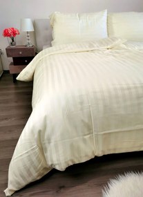 Damaszt krémlapok TiaHome - 1x Párna 90x70cm, 1x Paplan 140x220cm