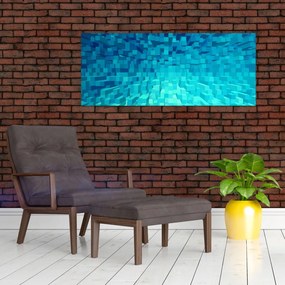 Absztrakt kocka kép (120x50 cm)