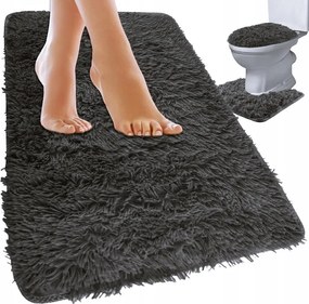 Fürdőszobaszőnyeg szett Csúszásgátló Fürdőszobaszőnyeg 3 részes Puha