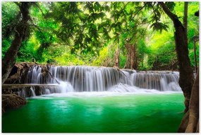 Poszterek 90x60 Vízesés Thaiföldön