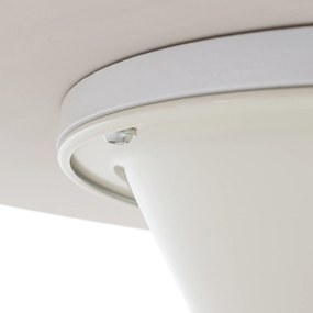 Dohányzóasztalok, 2 db-os szett, fehér márvány/fehér/arany, acél, MABUZ