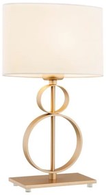 Argon 8310 - Asztali lámpa PERSEO 1xE27/15W/230V 42 cm krémes/arany