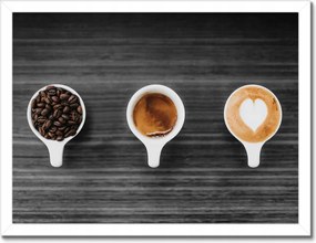 Poszterek keretben 40x30 Kávék a konyhába Kávék Kávé