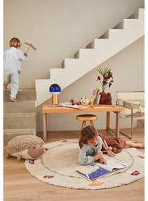 Bézs mosható kézi szövésű pamut gyerek szőnyeg ø140 cm Chanterelle – Lorena Canals
