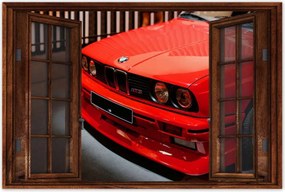 Poszterek 90x60 Piros Bmw M3 Hármas