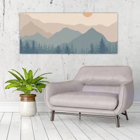 Kép - Türkiz hegység N⁰1 (120x50 cm)