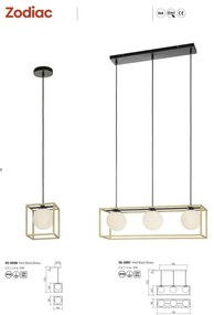 Redo 01-3056 - Csillár zsinóron ZODIAC 1xE14/28W/230V