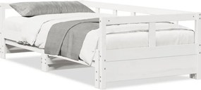 vidaXL fehér tömör fenyőfa kanapéágy matrac nélkül 90 x 200 cm