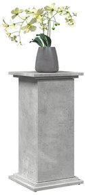 betonszürke szerelt fa bemutatóállvány tárolóval 31x30x60 cm
