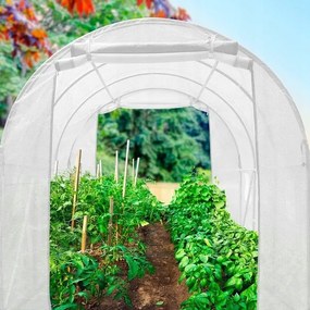 Kerti fóliasátor 2,5 x 4 m - fehér