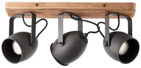 Brilliant - CROWTON spotlámpa 3xGU10/6W/230V fenyő