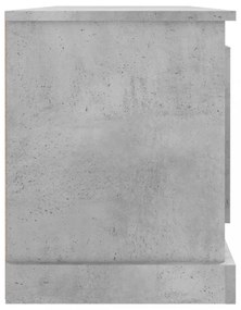 betonszürke szerelt fa TV-szekrény 100 x 35,5 x 45 cm