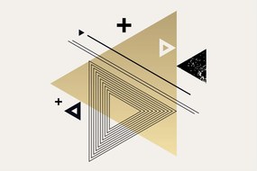 Kép - Geometriai formák N⁰4 (90x60 cm)