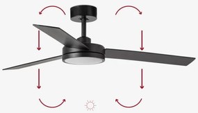 FARO 34261 - LED Mennyezeti ventilátor BARTH LED/24W/230V fekete + távirányító