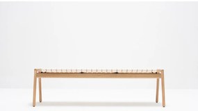 Fehér-natúr színű pad Klupa - Gazzda